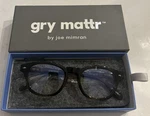 Gry Mattr By Joe Mimran Lighweight Blue Light Reading Glasses +0 Studious. Fixed Price $19.99.