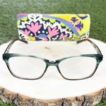 Vera Bradley Eyeglasses Women Grace Rio Green Brown 53-15-135 Colorful Case. Fixed Price $29.99.