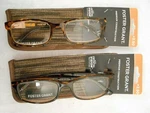 2 Pairs Men's Foster Grant Premium Tortoise Brass Boston Style Reading Glasses. Fixed Price $17.98.