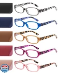 Jolisu 5-PACK Reading Glasses For Readers Women, Spring Hinges,. Fixed Price $27.99.