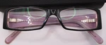Prada Designer Vpr 141 Eyeglass Frames Only Swarovski Crystals W/ Case Italy. Fixed Price $32.74.