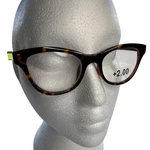 Rocco Originals Women +2.00 Reader Glasses Cat Eye Animal Print Red Check. Fixed Price $10.99.