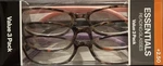 Essentials Rectangle Reading Glasses 3 Pack Multicolor Scratch-resistant +2.50. Fixed Price $9.99.