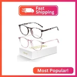 Logclub 2 Pack Blue Light Glasses For Woman/men Retro Round Blocking. Fixed Price $12.83.