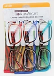 3PK Foster Grant Xtrasight Ladies Fashion Reading Glasses W Cases +2.00 Ravi. Fixed Price $16.99.