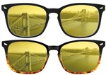 Night Driving Glasses For Men 54-18-140, Black, And Brown Havana. Fixed Price $11.94.