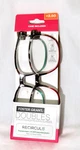 New Foster Grant Doubles Pack Reading Glasses Reader Strength +2.50. Fixed Price $8.99.