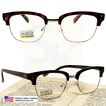 +1.25 To +4.00 Wide Framed Retro Reading Glasses Men's Uv Cleaned Readers Nwt. Fixed Price $15.99.