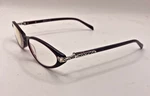 Brighton Bronte Frames Only Eyeglasses Red / Silver 52-17-135. Fixed Price $34.88.