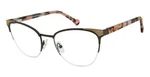 New Betsey Johnson Mystical Eyeglasses Semi-rimless Black Spring Hinges. Fixed Price $72.00.