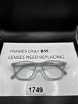 Felix Gray Hopper C26 Eyeglasses Frame Only 49-18-145 Translucent Light Blue. Fixed Price $19.99.