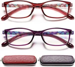 Reading Glasses Women Blue Light Blocking - Set Of 2 Pattern Design Value Comput. Fixed Price $30.99.