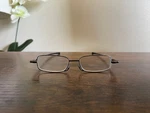Foster Grant Gavin Gunmetal Rectangular Eyeglass Frames Only 49-16-132 Mm. Fixed Price $7.94.