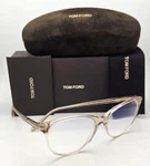 New Tom Ford Reading Glasses Tf 5544-B 072 55-15 Nude Gold Cateye Frames Readers. Fixed Price $239.99.