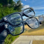Unisex Triple Cross Black Full Frame Non-prescription Tints/glasses. Fixed Price $25.00.