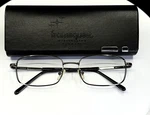 Vtg Foster Grant LO1010 Marty Gunmetal Black Rectangle Eyeglasses Frames Only. Fixed Price $34.99.