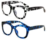 2 Pairs Glasses Blue Light Blocking, Uv Computer Readers Reading Bold Eye Clear. Fixed Price $14.95.