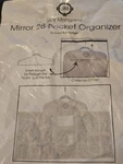 Joy Mangano Mirror 28 Pocket Organizer Hanging Storage Travel Jewelry Case Nip. Fixed Price $19.99.