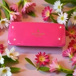 Kate Spade Hard Shell Clam Eyeglass Sunglasses Case Pink Orange Wink Face. Fixed Price $15.00.