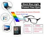 Blue Light Blocking Glasses Computer Gaming Retro Eyewear Vision Care Protection. Fixed Price $13.99.