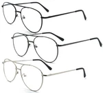 Metal Frame Aviator Style Reading Glasses With Spring Hinge For And Women. Fixed Price $29.02.