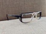 Halston Eyeglasses Frame Gray/clear Grf Univis Made In U.s.a. Fixed Price $85.00.