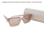 Jimmy Choo Megs/s Women's Sunglasses Glitter Rectangle Tinted Case Box RRP349 -. Fixed Price $195.99.