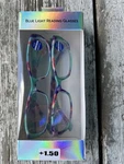 +1.50 Blue Light Blocking Reading Glasses Box Of 2. Fixed Price $16.62.