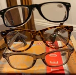 Premium Contemporary Trend Wayfarer Reading Glasses By Icon, 3 Pairs, New,. Fixed Price $18.75.