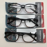 "3 Pair" Essentials Misha Blue +2.75 Reading Glasses Readers By Foster Grant. Fixed Price $21.95.