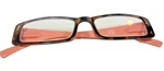 Eyeglasses Optimum Optical Tortoise Pink Arms Rectangular Frames Only. Fixed Price $21.95.