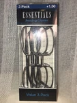 Foster Grant Men's Core Reading Glasses +1.50 New 3 Pack Lightweight Durable. Fixed Price $14.00.