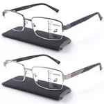 Missfive 2-PACK Men Multifocus Reading Glasses Blue Light Blocking Progressive. Fixed Price $60.04.
