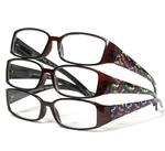 3 Pairs Foster Grant Layla Fong "shoe Arm" +1.50,+2.00 With Spring Hinges. Fixed Price $19.95.
