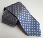 Nwot $145 Q Clothier By Dolcepunta Silk Tie 3.25" X 60" Blue Dots Handmade Italy. Fixed Price $49.99.