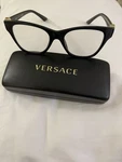 Versace MOD.3341-U GB1 Black Full Rim Plastic Eyeglass Frames 52-18-145. Fixed Price $350.00.