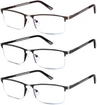 Reading Glasses For Men, 1.75 Blue Light Blocking Metal Readers. Fixed Price $28.32.