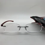 FG160 Foster Grant Who + 2.00 Archie Red Reading Glasses Readers Rimless. Fixed Price $9.95.