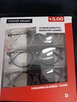 Design Optics Foster Grant Reading Glasses Pack +3.00 New. Fixed Price $11.99.