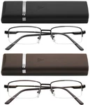 Success Eyewear Reading Glasses 2 Pair With Cases Ultra Thin Lightweight Spring. Fixed Price $16.99.