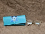 Vtg 90 Walt Disney Eye Glasses Frames W/ Case - Kids Mickey Mouse Logo Rare. Fixed Price $55.00.