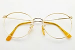 Nobel 1108 Vintage 22K Gold Plated Classes Frame Made Japan. Fixed Price $133.43.