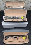 Pair Eyeguard +3 Reading Glasses Readers Metal Frame Rectangular PD62 +/- 2MM. Fixed Price $22.48.