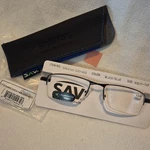 Sportex Half Rim Readers +3.00 Black/blue Ar Coated Double Injected Temples. Fixed Price $8.39.
