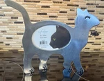 Inspirations Purrfect Desk Decor! Metal Cat Frame With Fish - 5X3.5" New. Fixed Price $17.95.