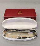 Hazuki Glasses Loupe Compact 1.85 Times Clear Lens Black Gray, New, Dmg Box. Fixed Price $72.00.