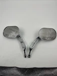 Harley-davidson 91962/91961-98 Mirror Set Oval Bar Shield Billet Slotted Chrome. Fixed Price $99.99.