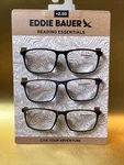 Eddie Bauer Designer Reading Glasses 3 Pack Card Readers +2.50 Black&blue. Fixed Price $29.99.