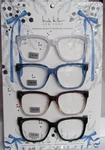 Nicole Miller 4-PACK Premium Quality Oversized Reading Glasses Readers New. Fixed Price $37.39.