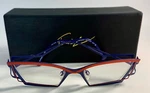 Faniel Women's Van Dyck Red / Blue Eyeglass Glasses Cat Eyes 50-16 135 2- Vlrd. Fixed Price $64.99.